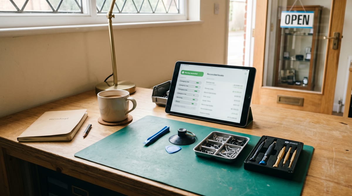 The mendmyi workshop bench in Haverhill, Suffolk - the parent business behind the studio