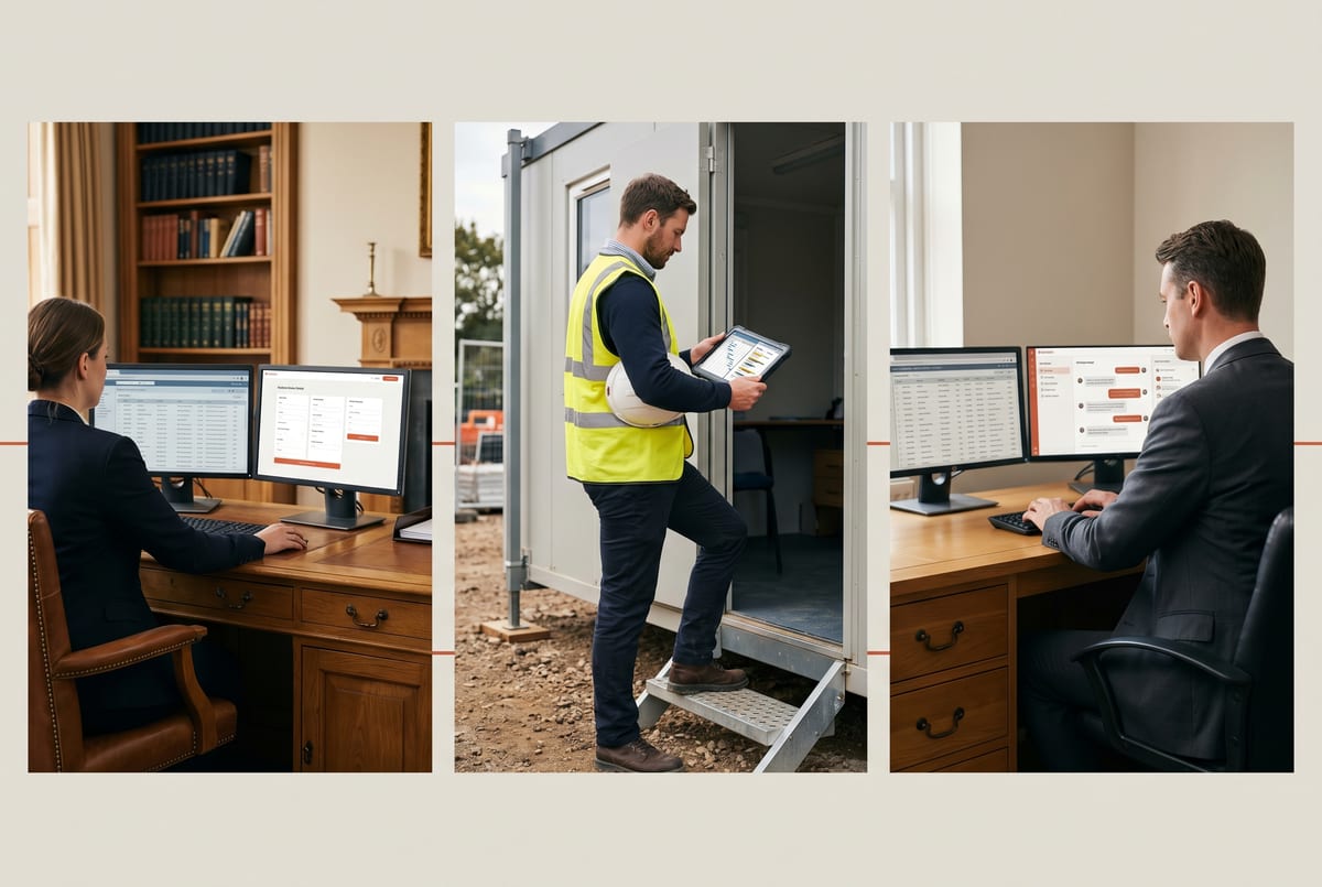 The same take-over-and-modernise pattern across three verticals - solicitors, construction, funeral directors