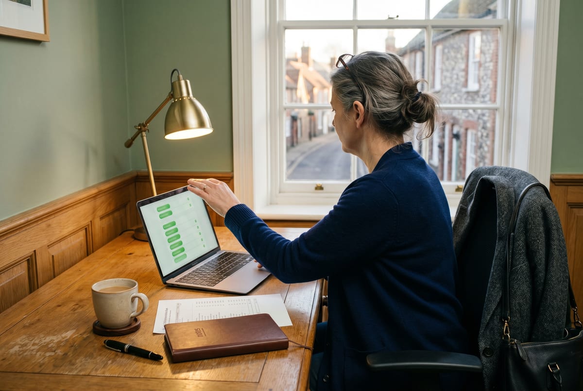 Friday at 5 not 7 - practice manager closing the laptop, the PMI claim queue at zero