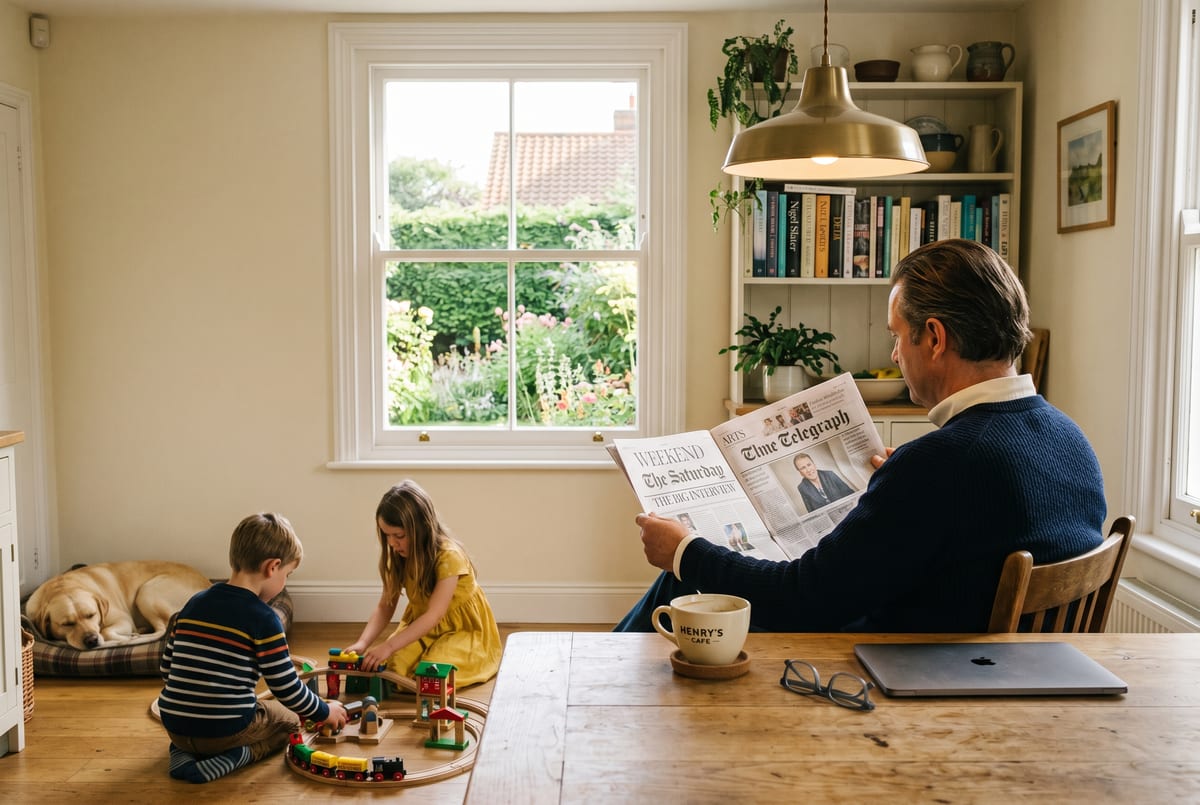 Saturday morning back to the family - the file-review queue clean by Friday afternoon