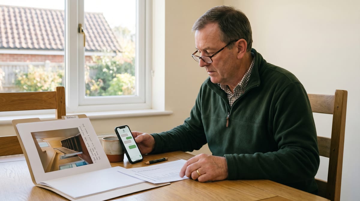 The 24-month anniversary nudge - the landlord opens an SMS, the re-quote already drafted off last year's scope