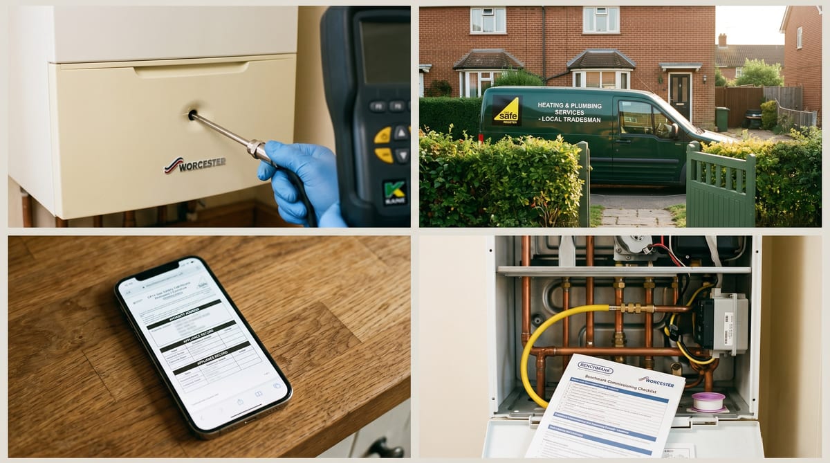 A UK gas engineer's week - under a boiler, the van, a CP12 cert mid-write-up