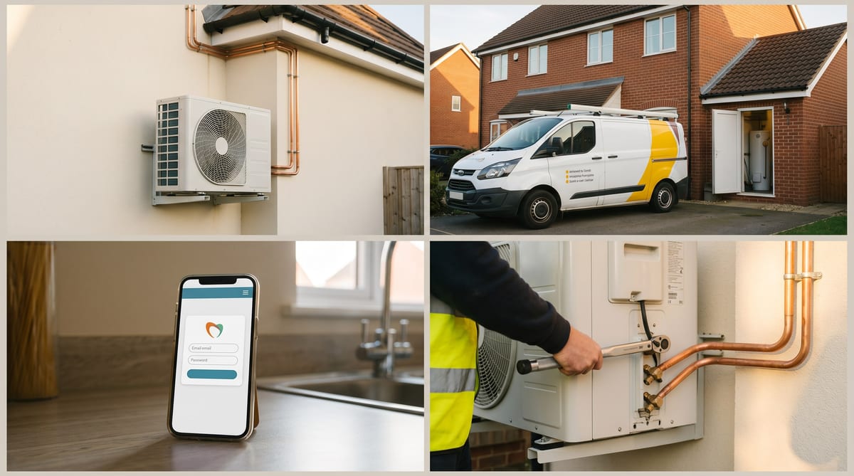 A UK MCS installer's week - outdoor ASHP, the design pack, the DNO portal, the cert