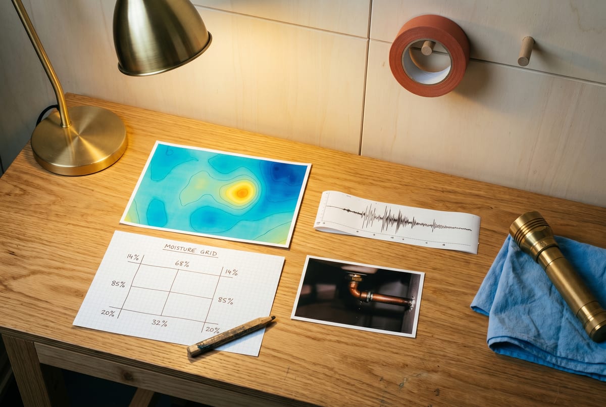 The diagnostic evidence library - thermal, acoustic, moisture and the pinpoint photo together