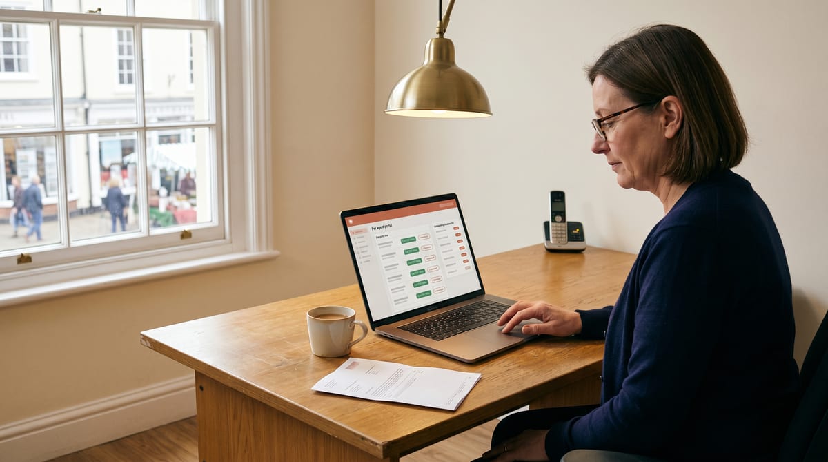 Tuesday-morning self-service - the bookkeeper getting the invoice and cert PDF without ringing