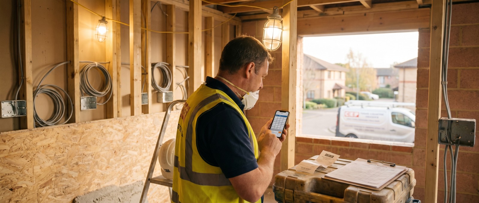 Hero image for UK commercial electricians