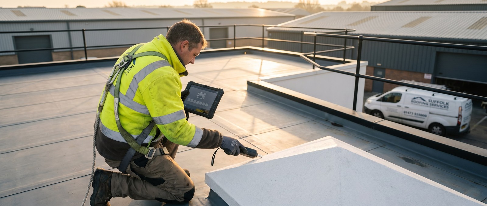 Hero image for UK commercial-maintenance roofers